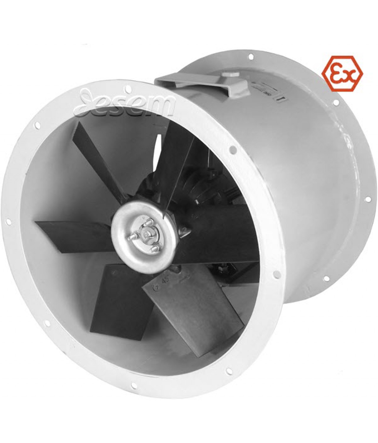 Sprogimui saugūs ašiniai kanaliniai ventiliatoriai AVOFK EX ≤20500 m³/h