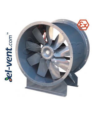 Sprogimui saugūs ašiniai kanaliniai ventiliatoriai AVWOKE EX 63-100 ≤46400 m³/h