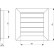 Вентиляционные решетки гравитационные GG250-450 - чертеж