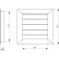 Gravity vent louvers GG250-450 - drawing