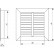 Gravity vent louvers GG500-900 - drawing