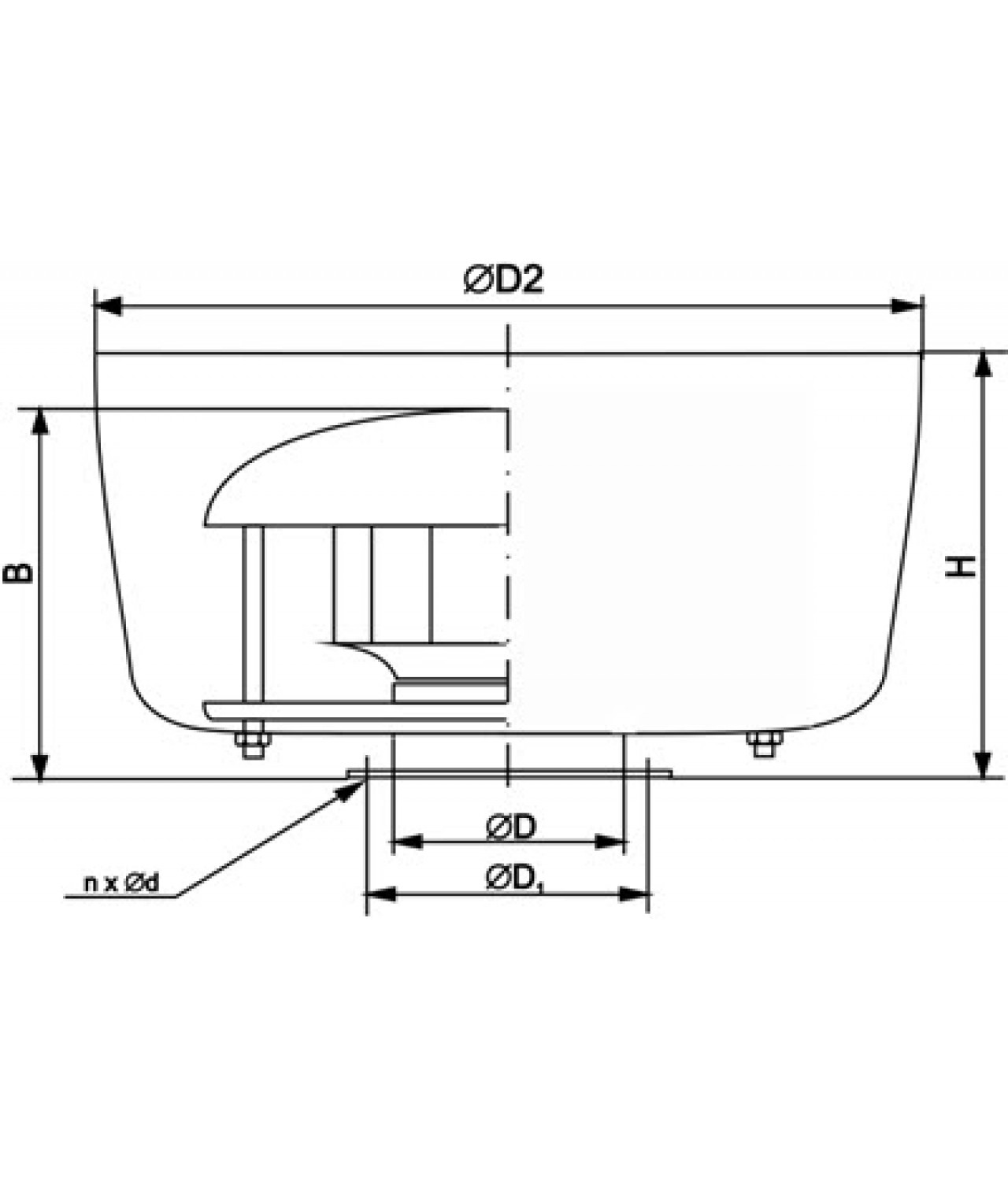 Super efficient centrifugal roof fans SVWDSV ≤3160 m³/h, 1