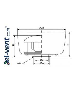 Super efficient centrifugal roof fans SVWDSV ≤3160 m³/h, 1