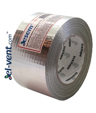 Aluminum foil tape reinforced AS256/72, thickness 190 µm, 7.2 cm x 45 m, -40 - +120 °C