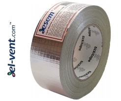 Aluminum foil tape reinforced AS256, thickness 190 µm, 4.8 cm x 45 m, -40 - +120 °C