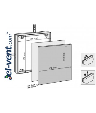 Revizinės durelės plytelėms MAGNA - 80701