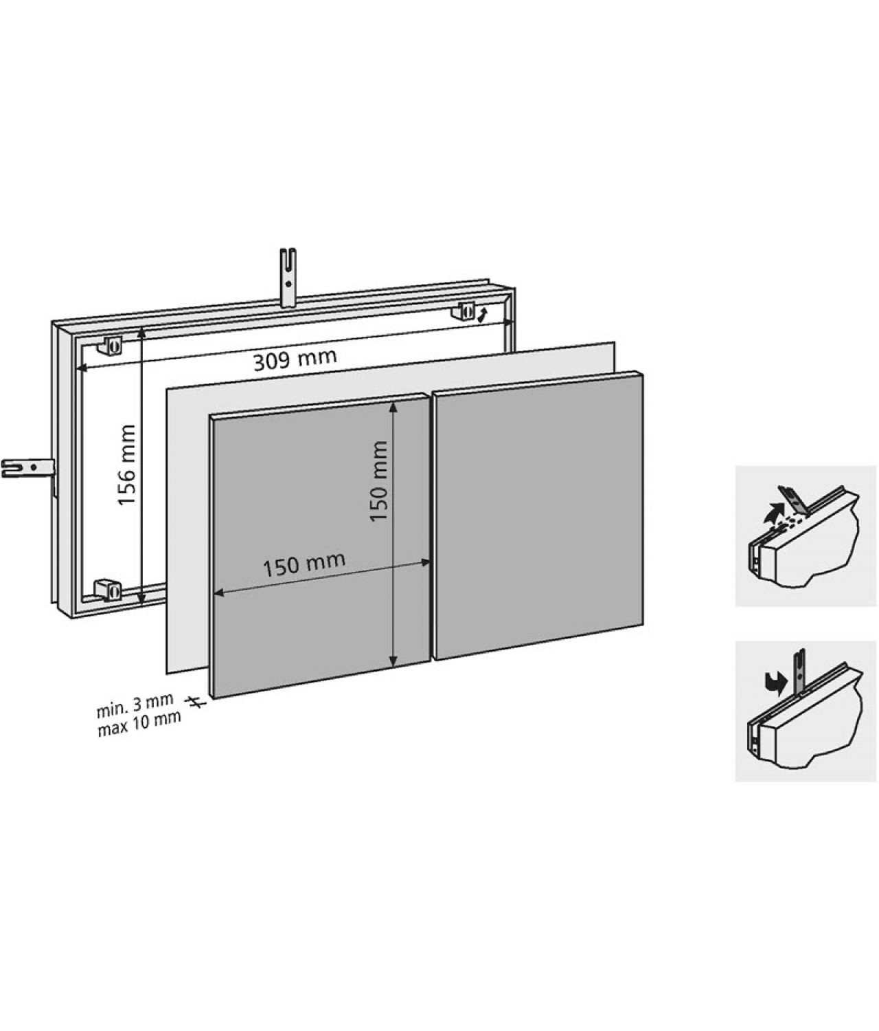 Tile access panels MAGNA - 80702