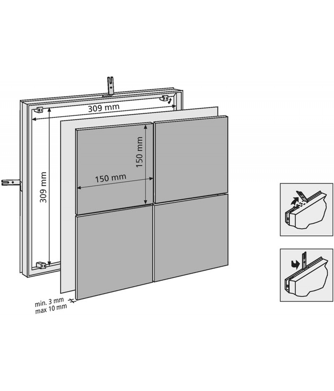 Tile access panels MAGNA - 80703