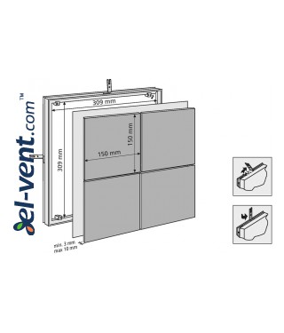 Revizinės durelės plytelėms MAGNA - 80703