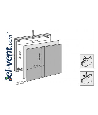 Revizinės durelės plytelėms MAGNA - 80711