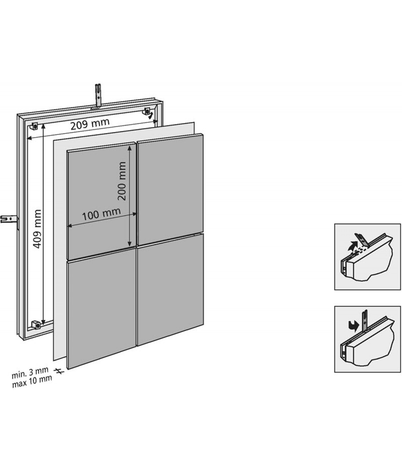 Tile access panels MAGNA - 80712