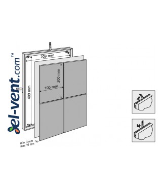 Revizinės durelės plytelėms MAGNA - 80712