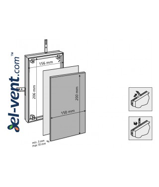 Revizinės durelės plytelėms MAGNA - 80721