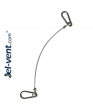 Safety rope kit for ceiling installation - to be ordered separately Safety rope kit for ceiling installation - to be ordered separately