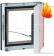 Fire rated access panels UNISPACE EI30 opened