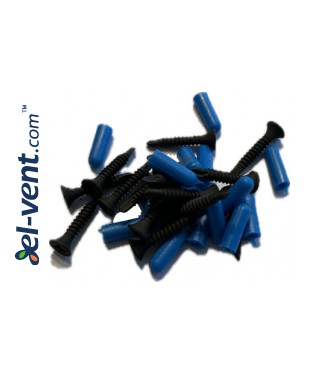 Self-tapping screws with protective covers are included free of charge with all AluStar doors