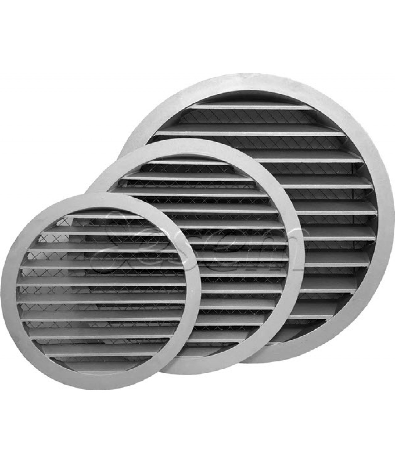 Aluminum ventilation grille AG ALU - Ø250-315-400 mm