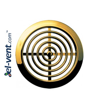 Door grilles GRT73MZ metallized gold (2 pcs.), Ø45/58 mm Door grilles GRT73MZ metallized gold (2 pcs.), Ø45/58 mm