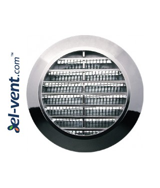 Door grille GRT74MS metallized silver, Ø60/80 mm Door grille GRT74MS metallized silver, Ø60/80 mm