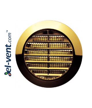 Door grille GRT74MZ metallized gold, Ø60/80 mm Door grille GRT74MZ metallized gold, Ø60/80 mm