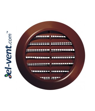 Door grille GRT74BR brown, Ø60/80 mm Door grille GRT74BR brown, Ø60/80 mm