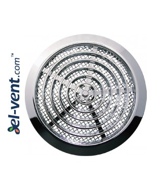 Door grilles GRT76MS metalized silver, Ø80/92 mm Door grilles GRT76MS metalized silver, Ø80/92 mm