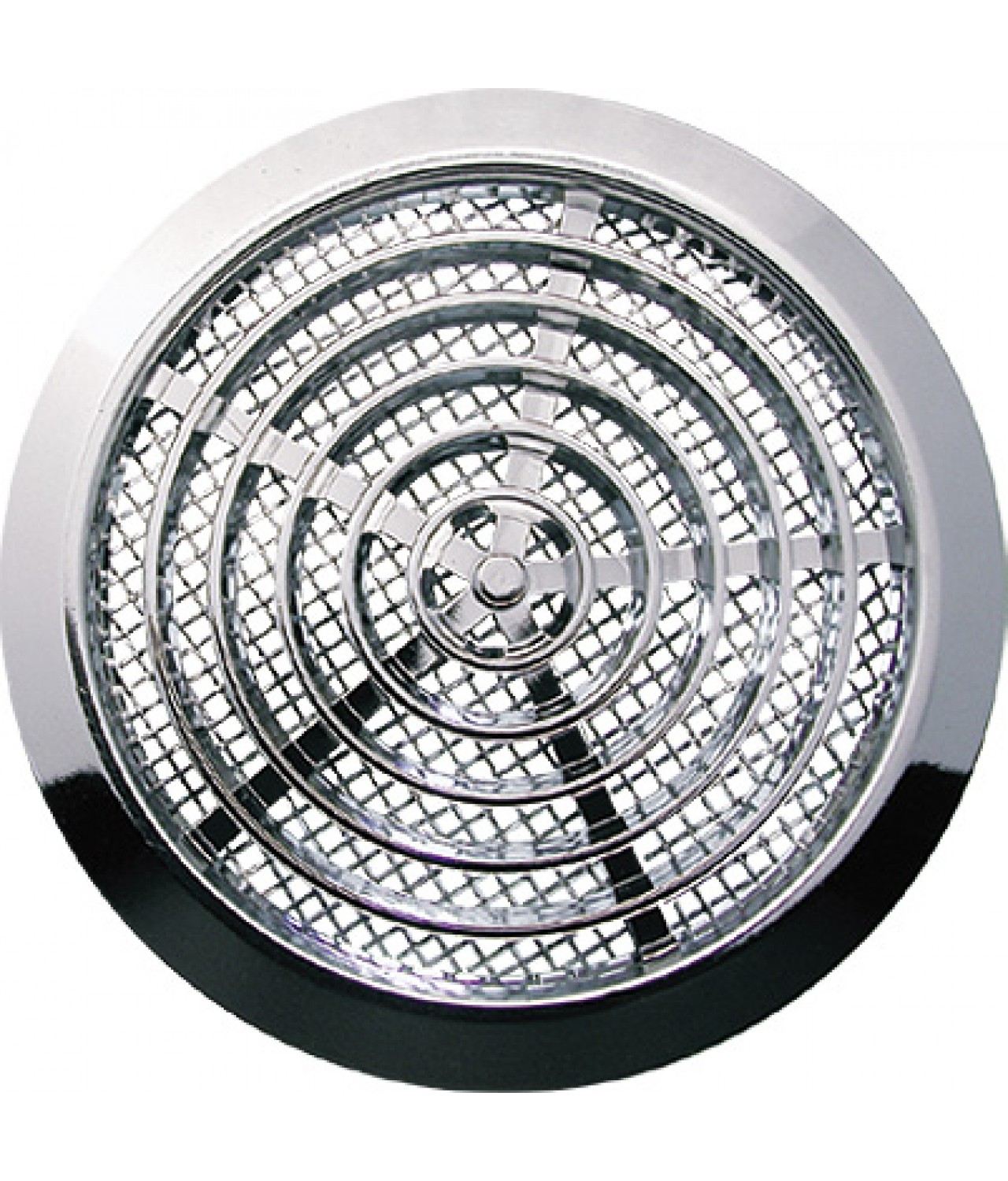 Air vent cover GRT76, Ø80/92 mm - metalized silver