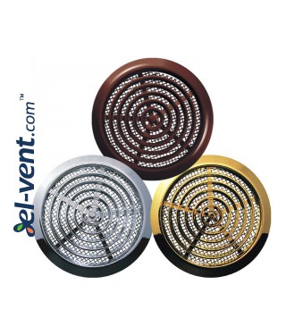 Door grilles GRT76BR brown, Ø80/92 mm Door grilles GRT76BR brown, Ø80/92 mm