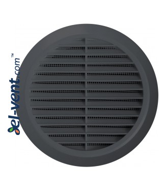 Grey colour ventilation grille GRT30GR, Ø100 mm Grey colour ventilation grille GRT30GR, Ø100 mm