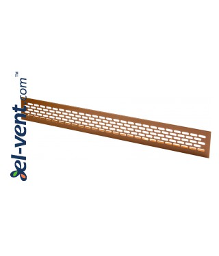 Aluminum ventilation grille MR1BR, 480x60 mm Aluminum ventilation grille MR1BR, 480x60 mm