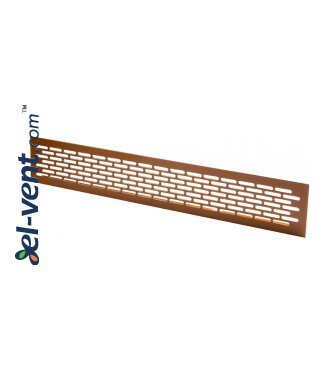 Aluminum ventilation grille MR2BR, 480x80 mm Aluminum ventilation grille MR2BR, 480x80 mm