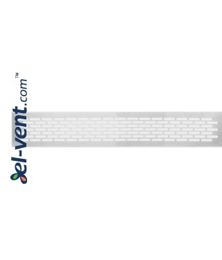 Aluminum ventilation grille MR2B, 480x80 mm Aluminum ventilation grille MR2B, 480x80 mm