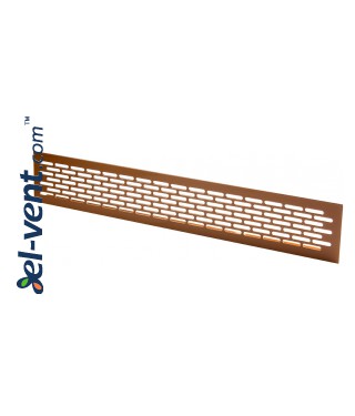 Aluminum door vents MR - BR, aluminum coated in brown