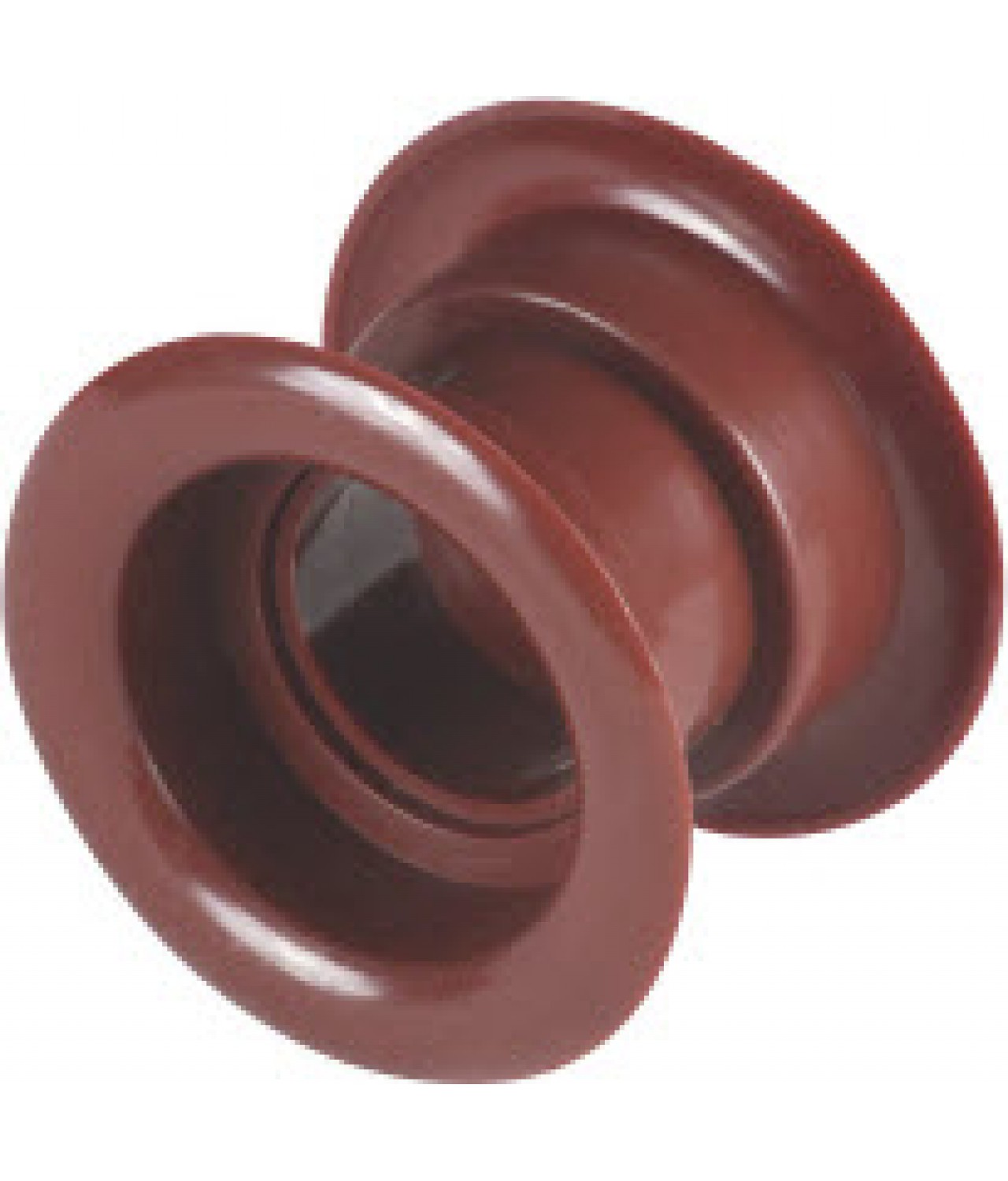 Door ventilation grille GRT14, 2 pcs., 40x55 mm - mahogany