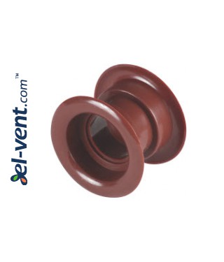 Door ventilation grille GRT14, 2 pcs., 40x55 mm - mahogany