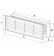 Ventiliacijos grotelės durims GRT15, 2 vnt., 135x460 mm - brėžinys
