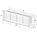 Door louver kit GRT15, 2 pcs., 135x460 mm - drawing