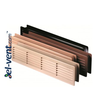 Ventiliacijos grotelės durims GRT15, 2 vnt., 135x460 mm Ventiliacijos grotelės durims GRT15, 2 vnt., 135x460 mm