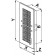 Vent cover with shutter GRT20, 140x300 mm - drawing