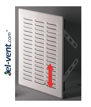 Vent cover with shutter GRT06, 165x235 mm - image