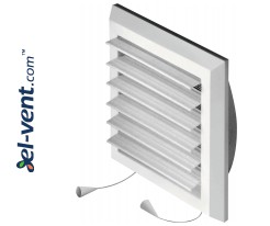 Vent cover with shutter GRT41, 175x235 mm