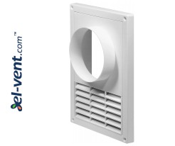 Ventilation grilles with outer flange