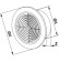 Вентиляционная решетка потолочная GRT64, Ø100/152 мм - чертеж