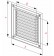 Metal vent cover META2ANSR 165x165 mm - drawing