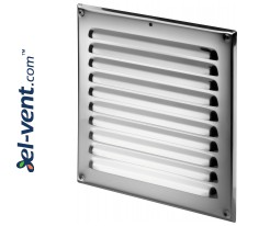 Stainless steel ventilation grille META2N 165x165 mm