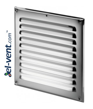 Stainless steel ventilation grille META2N 165x165 mm