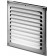 Stainless steel ventilation grille META6N 195x195 mm