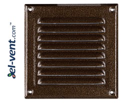 Metal vent cover META6AN 195x195 mm