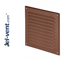 Metal vent cover META6BR 195x195 mm