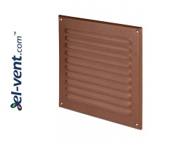 Metal vent cover META8BR 250x250 mm